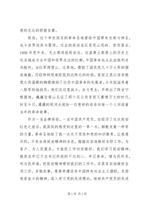 延安红色教育学习心得体会5篇.docx