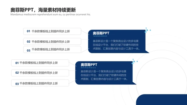 扁平深蓝色文体娱乐校园生活社团活动PPT套装