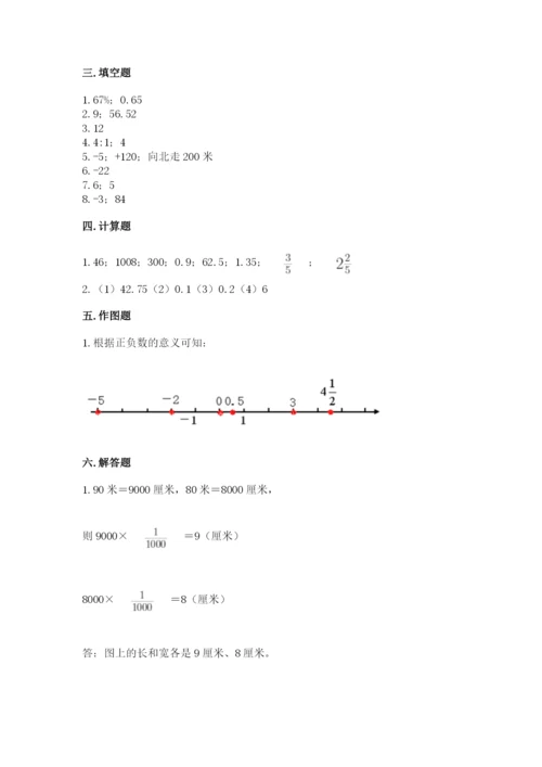 小学六年级下册数学期末卷【名校卷】.docx