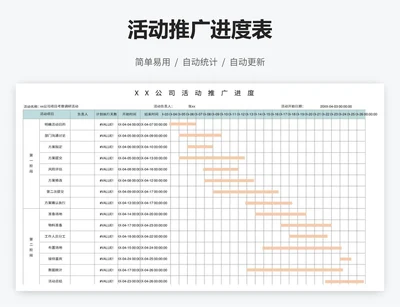 活动推广进度表