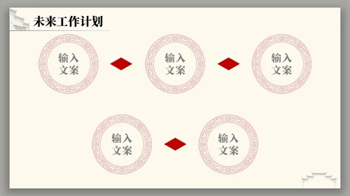 中国风水墨建筑月度总结PPT工作总结