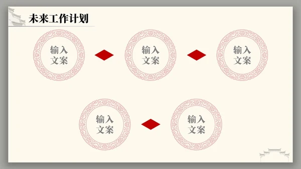 中国风水墨建筑月度总结PPT工作总结