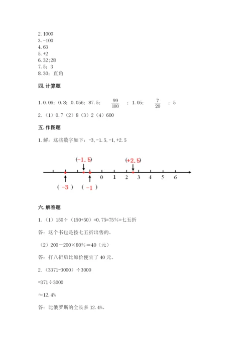 赣州市上犹县六年级下册数学期末测试卷新版.docx