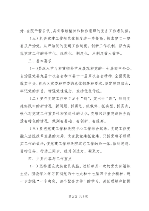 法院党支部年度工作计划.docx