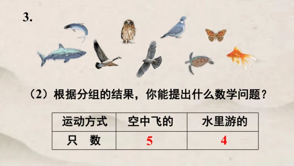 人教版 一年级下册数学第三单元 分类与整理 课件 (共24张PPT)