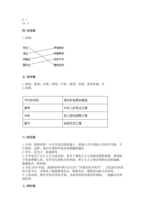 部编版小学四年级下册道德与法治《期末测试卷》含答案（名师推荐）.docx