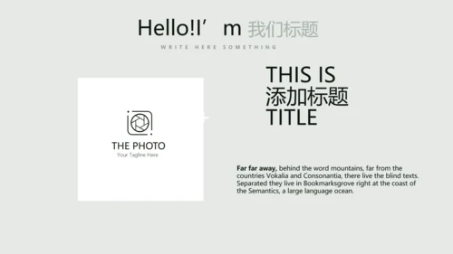 文艺小清新公司产品介绍宣传通用PPT动态模板