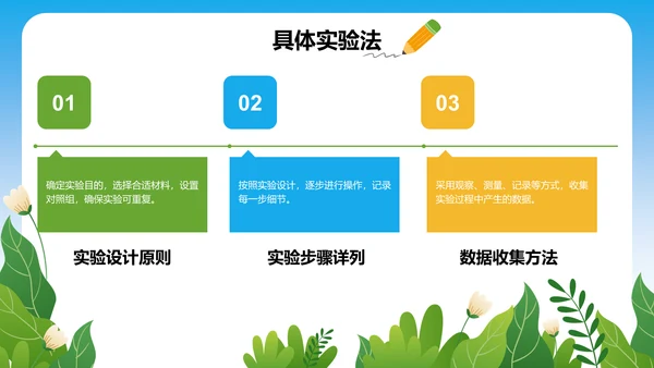 蓝色卡通风小学自然科学知识探索PPT模板