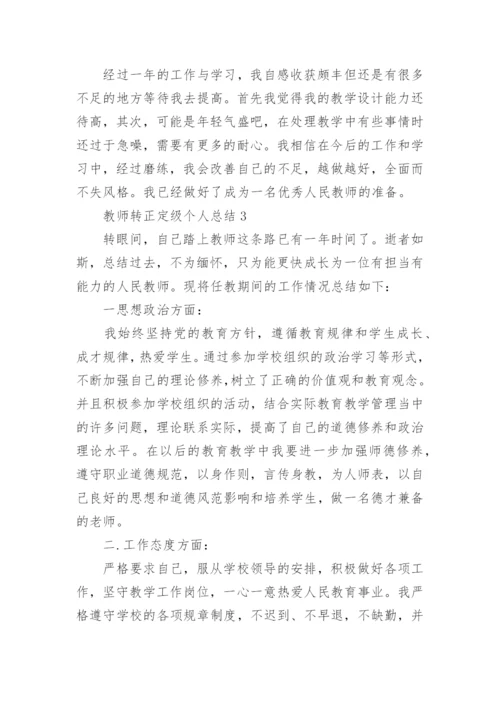 教师转正定级个人总结.docx