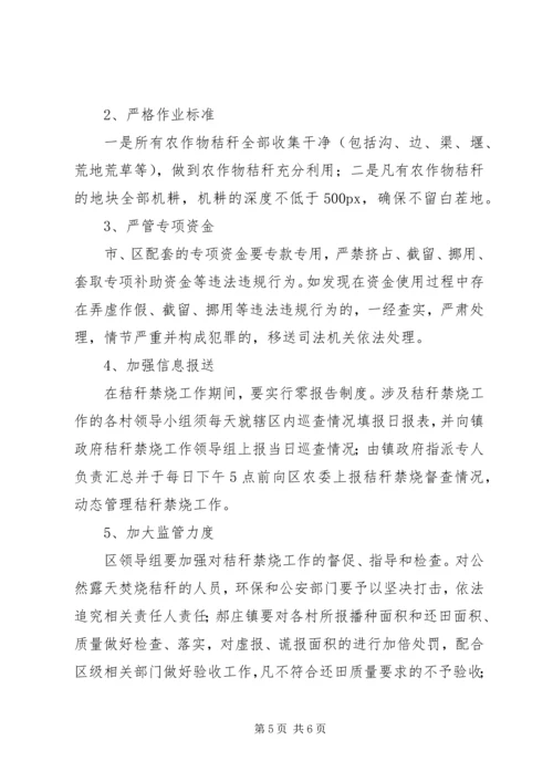 秸秆禁烧和综合利用工作计划范文.docx