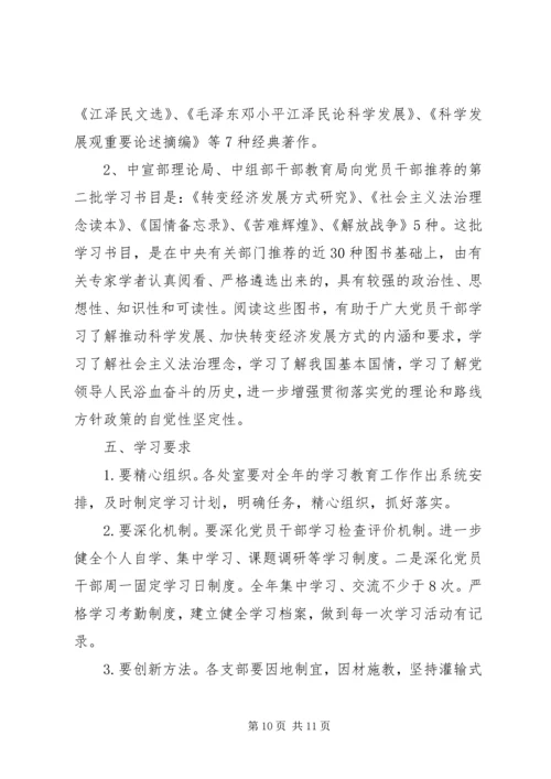 党员干部理论学习方案.docx