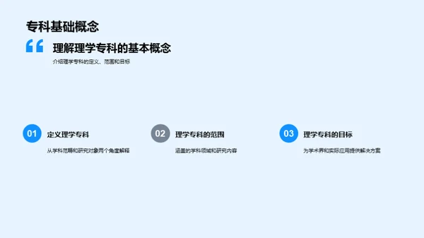 理学专科探索之旅