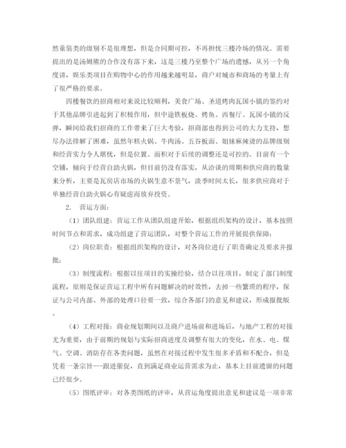 精编之招商部年度工作计划的总结范文4篇.docx