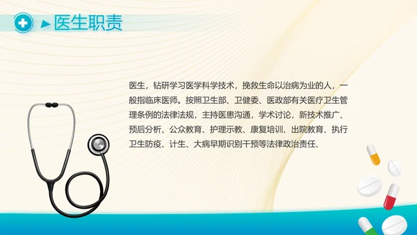 蓝色医疗年终工作总结动态PPT