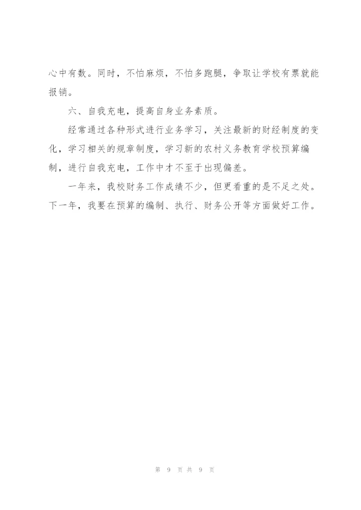 小学财务工作总结三篇.docx