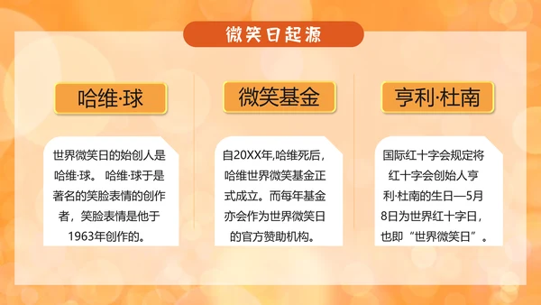 世界微笑日小白兔PPT模板