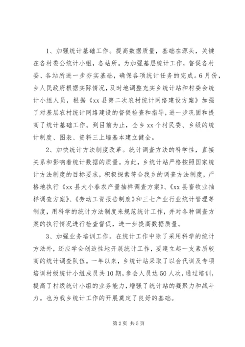 乡镇统计工作年终总结.docx