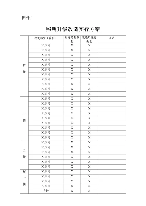 办公楼照明改造方案.docx