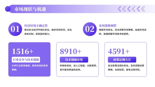 紫色插画风文化传媒企业员工年中总结PPT模板