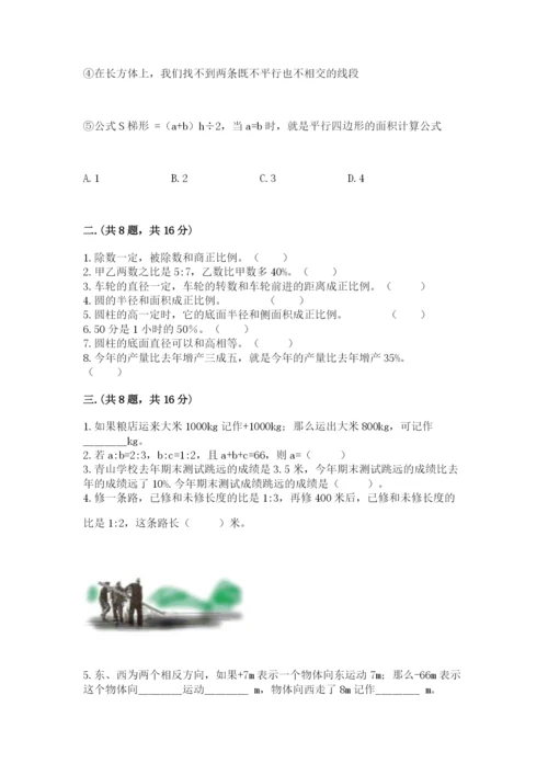 小学数学六年级下册竞赛试题精品【名校卷】.docx