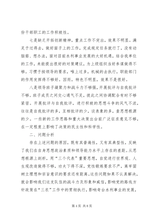 水管站党支部党性分析.docx