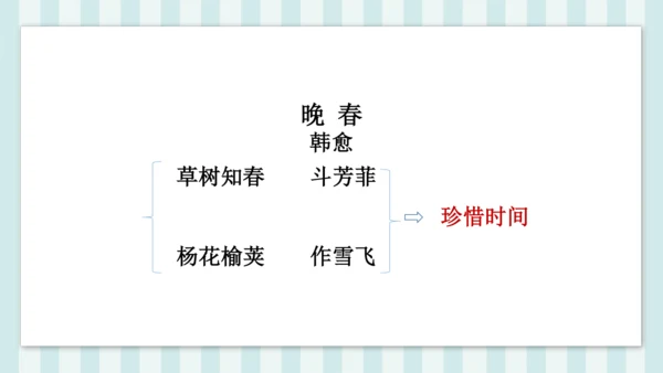 七年级下册第三单元课外古诗词诵读 晚春 课件(共23张PPT)