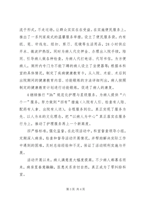 关节外科创建品牌医院活动情况的典型发言.docx