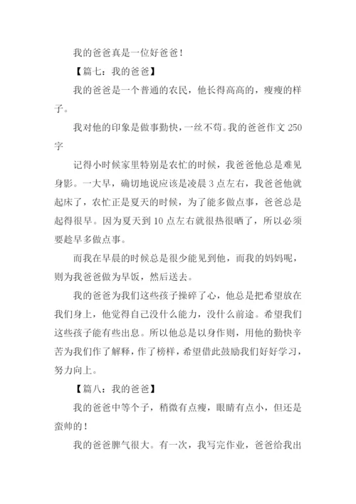 我的爸爸作文250字.docx