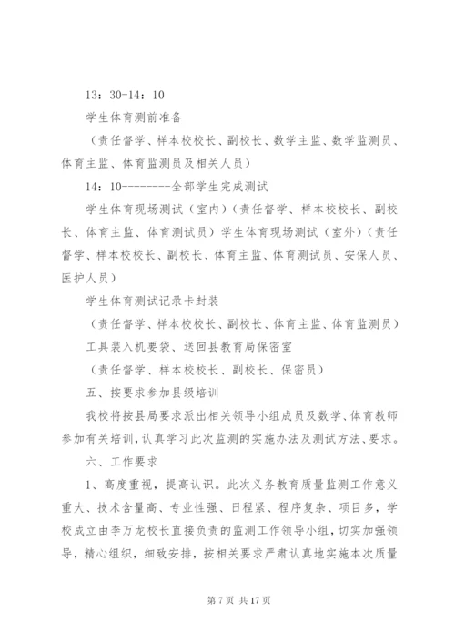 学校XX年国家义务教育质量监测实施方案.docx