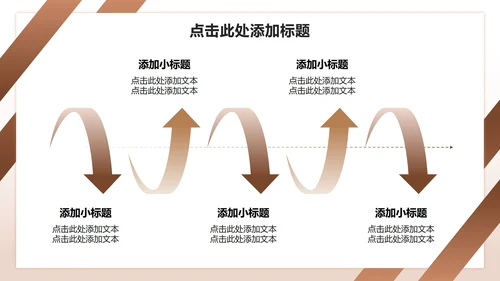 棕色渐变商务风团队成员介绍汇报PPT模板