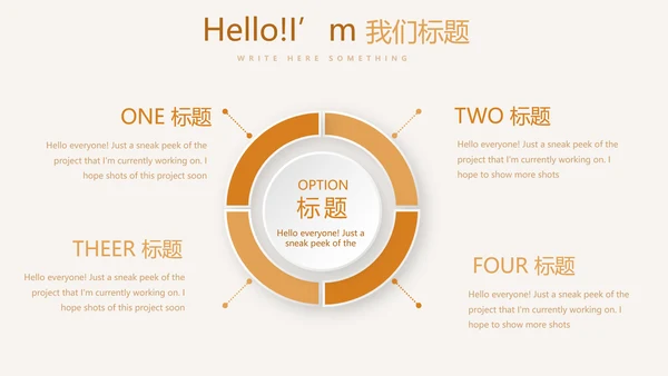 手绘面包年年终总结动态PPT