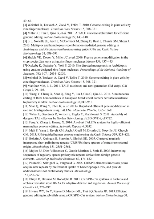 基因表达与信号转导课程论文以CRISPR-Cas9系统为基础的植物基因编辑技术—机遇与进步.docx