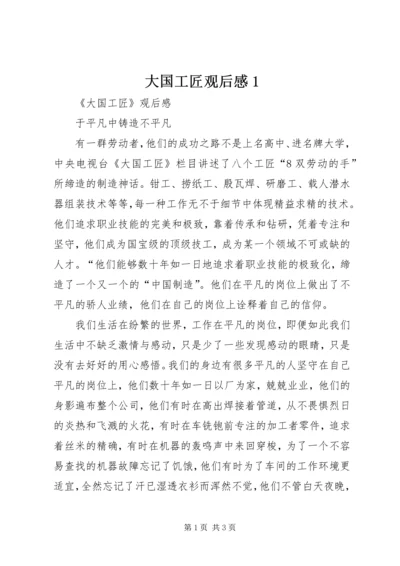 大国工匠观后感1.docx