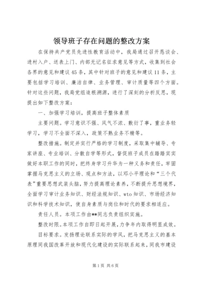 领导班子存在问题的整改方案 (2).docx