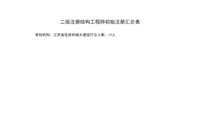 二级注册结构工程师初始注册汇总表.docx