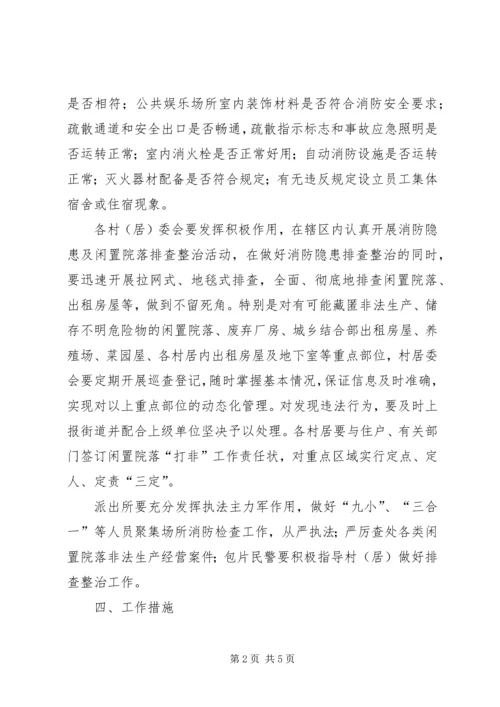 街道办夏季消防安全隐患整治方案.docx