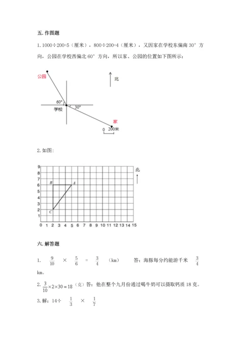 人教版六年级上册数学期中测试卷往年题考.docx