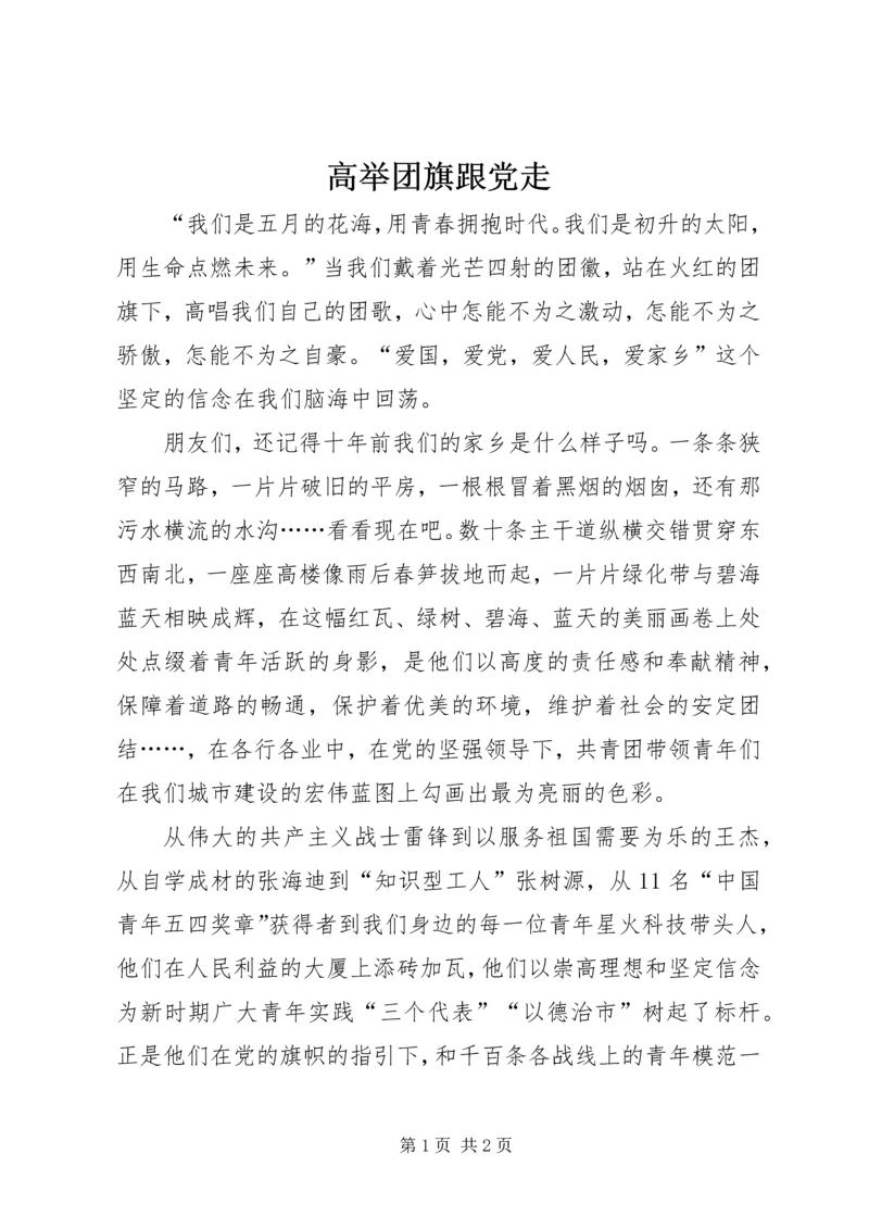 高举团旗跟党走.docx