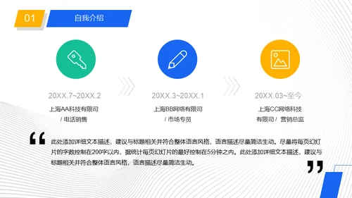 公司岗位竞聘报告工作规划通用PPT模板