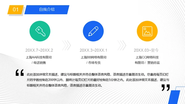 公司岗位竞聘报告工作规划通用PPT模板