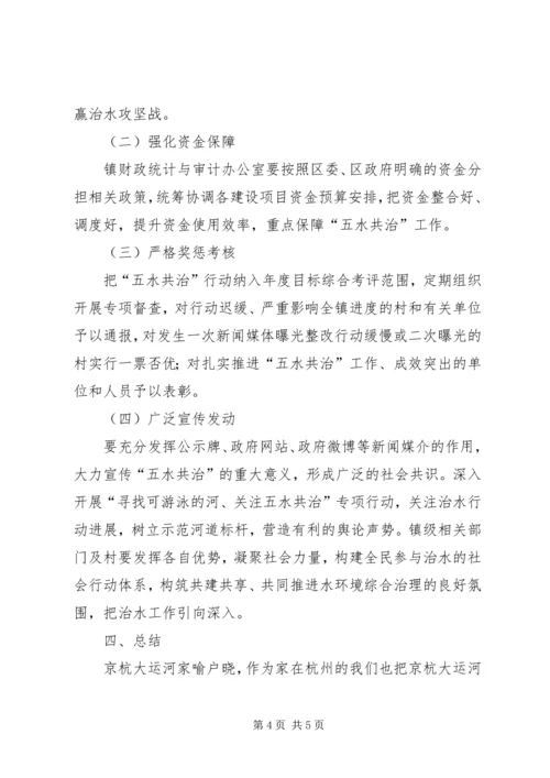 五水共治综合调研方案.docx