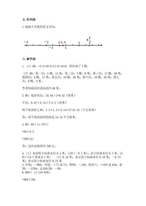 苏教版六年级数学小升初检测试题附完整答案必刷