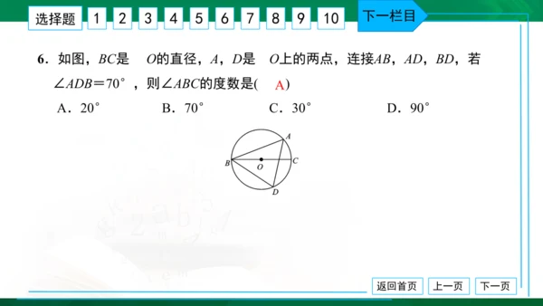 人教版九年级 月考卷（二） 习题课件（共38张PPT）