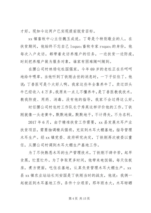 观看“奋斗的荣光”扶贫队长丁铁刚事迹有感多篇.docx