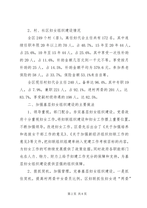 基层妇女组织建设情况调研报告.docx