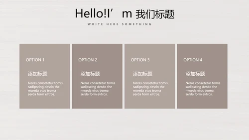 时尚木纹装饰公司通用PPT动态模板