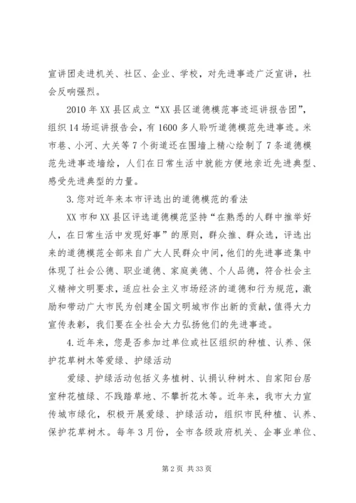 全国文明单位测评调查问卷 (4).docx
