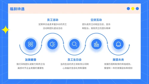 蓝色3D风格企业招聘宣讲PPT模板