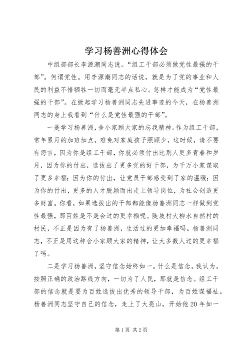 学习杨善洲心得体会 (6).docx