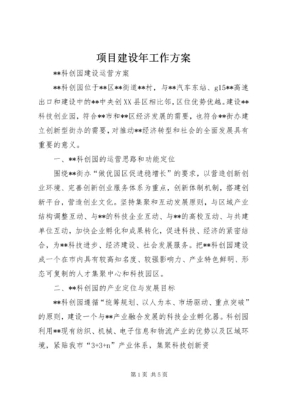 项目建设年工作方案 (3).docx